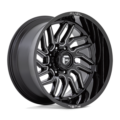 20x9 Fuel Off-Road D807 Hurricane Gloss Black Milled Wheel 5x5.5 (1mm) - Bild 1 von 6
