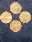 Canadian Olympic 4 Coin Set 2010-2016 Canada Olympic Lucky Loonie Coins $1