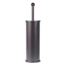HUJI Rust Resistant Bronze Toilet Brush Holder with Lid Perfect Bathroom Bowl...