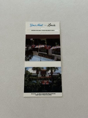 The French Quarter Le Cafe De Paris Fort Lauderdale Florida Matchbook Cover 1A
