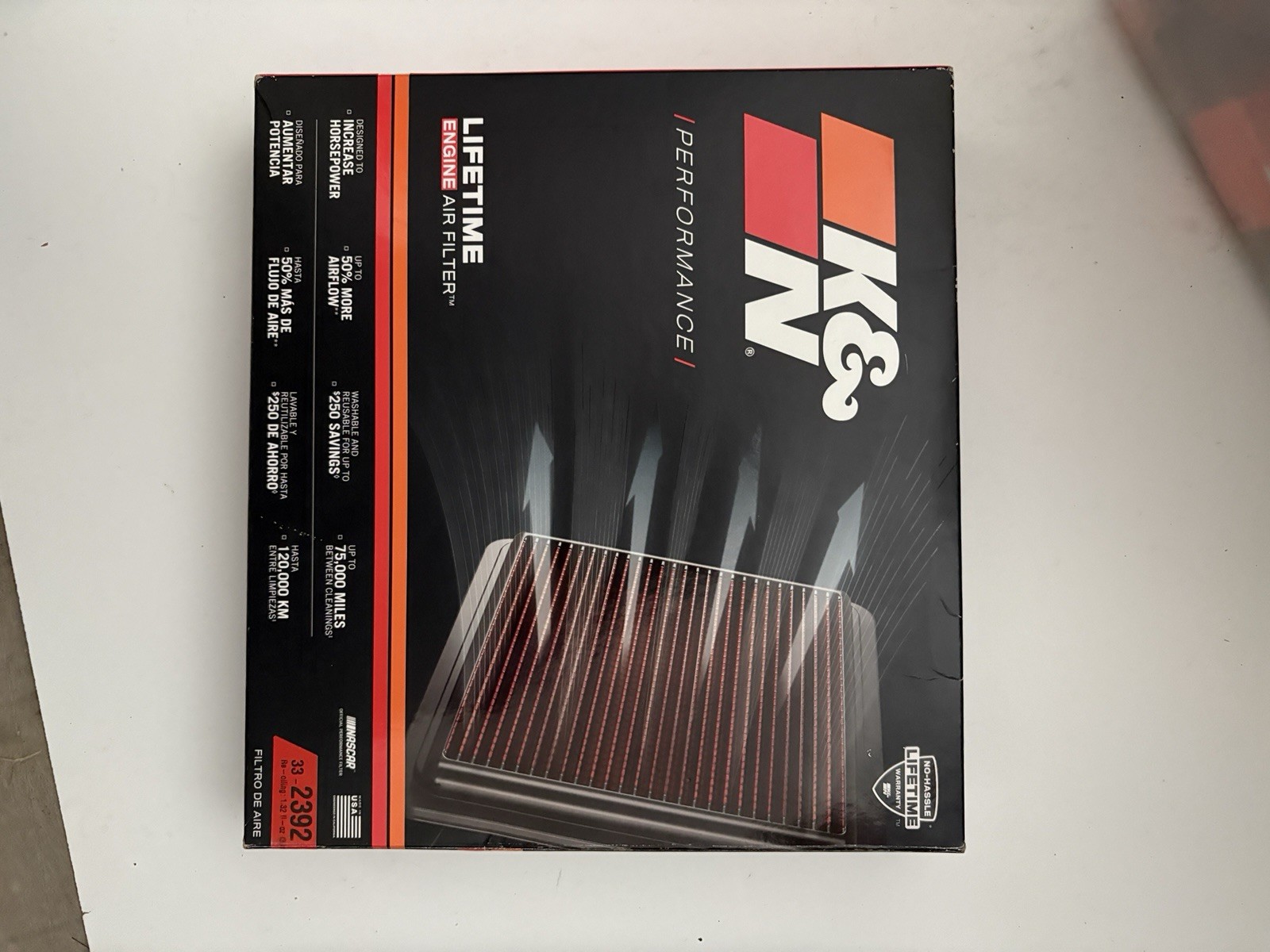 K&N AIR FILTER MITSUBISHI LANCER EVO 10 2.0 TURBO 08-15 33-2392
