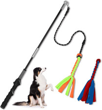 Intertactive Flirt Dog Toys Teaser Wand Pole for Outdoor Exercise Training