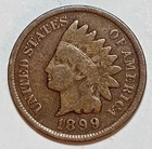 Indian Head Penny Lot of "1" VERY NICE 1899 GOOD OR BETTER°$ FREE SHIPPING $#290