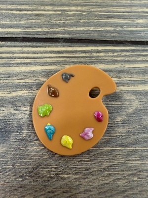 Barbie Doll Paint Palette Miniature Accessory With Colorful Paint Dabs