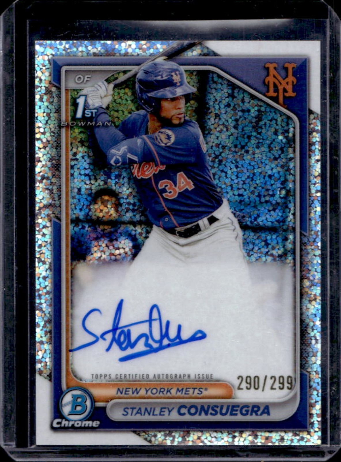 2024 Bowman Stanley Consuegra Chrome Auto Speckle Refractor 1st #290/299
