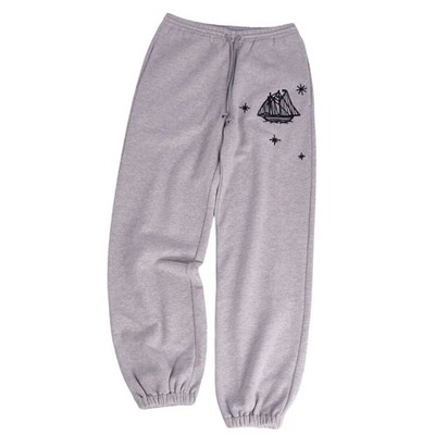 Alanui Pants HOROSCOPE FLEECE Long Easy Sweat Cotton Men XS Gray Used MOLO-0