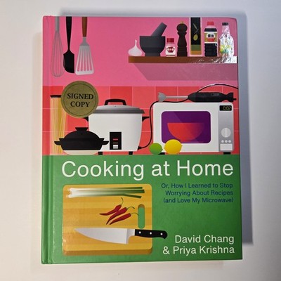 SIGNED First Ed - Cooking at Home - Priya Krishna & David Chang Momofuku 2021 HC
