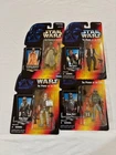 1995-96 Star Wars Lot of 4 POTF2 Red Card Action Figures Brand New Sealed