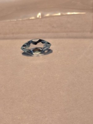 1 einzelner navette facet blue Topaz / topas ca. 9,5 x 4,7 mm aus einem dieser L