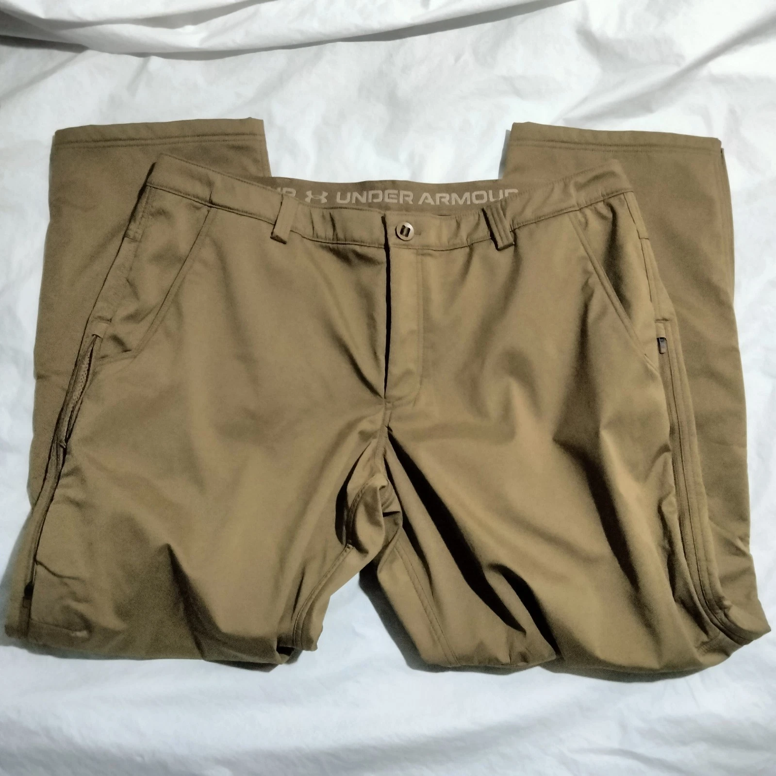 Under Armour Expanse Softshell Pants Fleece Lined Ventilated Loose 42x32 (41x31)