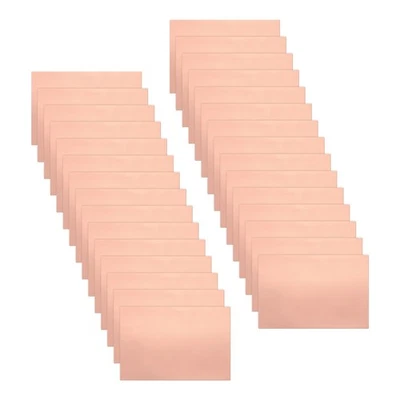 Feuilles de cuivre conductif double face 75 x 50 x 0,05mm pour crafts 30 pcs - Photo 1/4