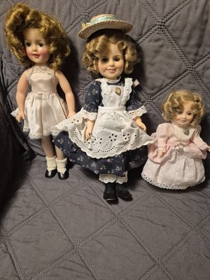  Ideal Shirley Temple Dolls Lot Of 3 1950 And 1980s