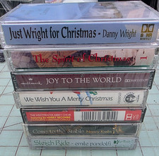 Lot Of 7 Vintage Christmas Cassette Tapes - NEVER USED BRAND NEW SEALED