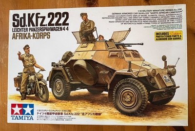 Tamiya Sd.Kfz.222 Leicher Panzerspahwagen 4x4 1:35 Scale Model Kit 1987 New
