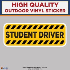Student Driver, High Quality Vinyl Stickers