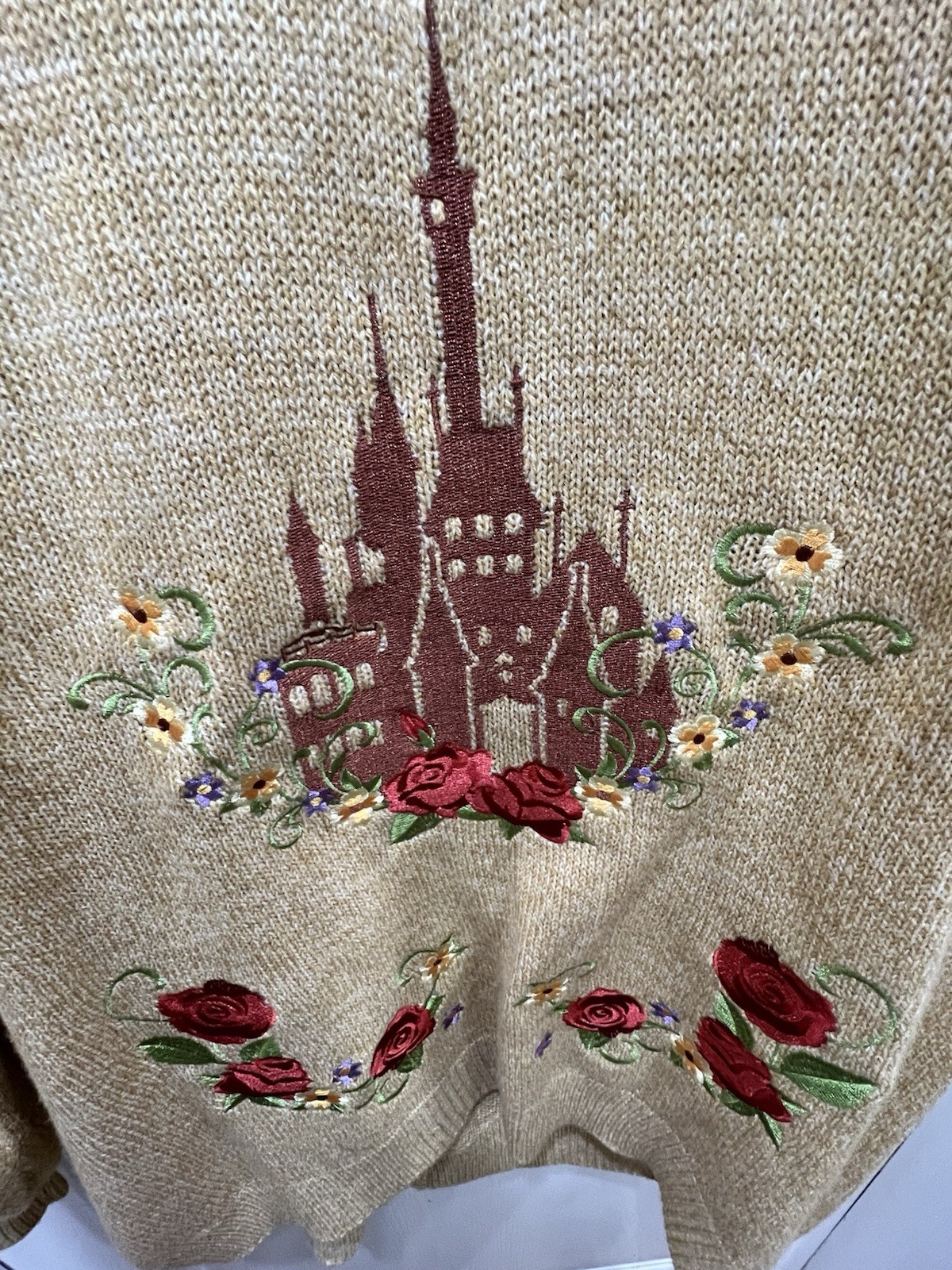 Disney Beauty And The Beast Roses & Friends Cardi… - image 9