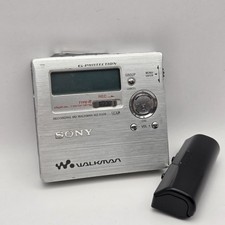 Sony MZ-R909 Silver Portable MiniDisc Player Recorder MD Walkman Tested Working
