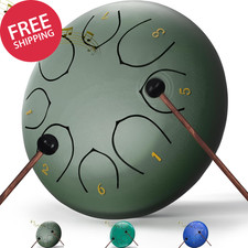 Rain Drum Steel Tongue 6 Inch 8 Note Garden Outdoor Waterproof Zen Decor