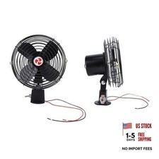 12V RV Quiet Cooling Fan 2 Speed Switch Heavy Duty Metal Car Fan for Truck RV