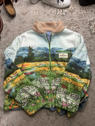 Ryoko Rain Reversible Valley of Flowers Work Jacket Men’s Size XXL GREAT image 2