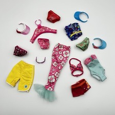 Barbie Playa Ropa de Baño Accesorios Lote 15 Piezas Sirena Bikini Mezcla y Combina