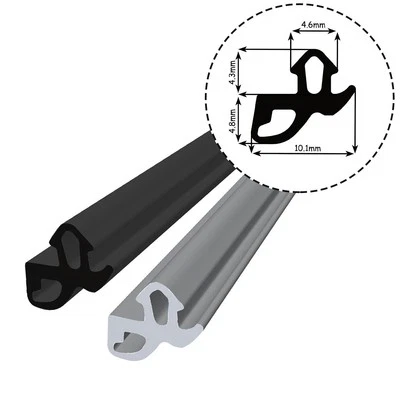 KYCT Joint de fenêtre Joint de fenêtre EPDM ALUPLAST noir gris S-1560 joint en...
