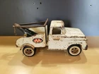 Tonka AA Wrecker Tow Truck Pressed Steel White Classic Vintage with Red Light