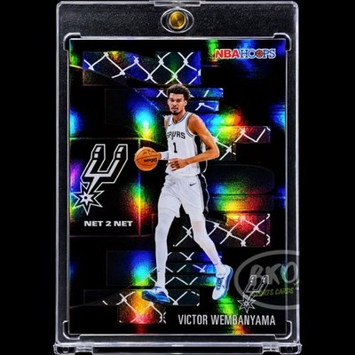 VICTOR WEMBANYAMA RARE BLACK REFRACTOR SP Insert Holo Foil 2025-26 Spurs