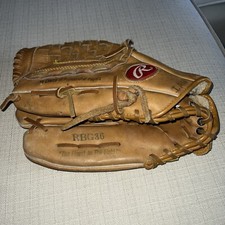 RAWLINGS 12.5" Leather Left-Handed Baseball Glove LHT Mitt RBG36 Ken Griffey Jr
