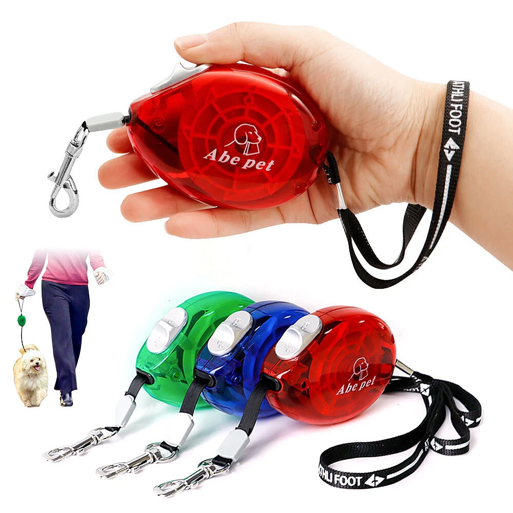 3m Pet Dog Retractable Lead Extending Small Dog Puppy Walking Leash  Chihuahua | eBay