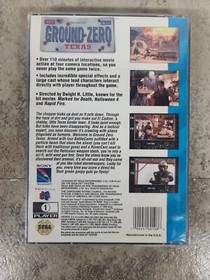 Ground Zero Texas (Sega CD, 1993) Complete Tested, Case has cracks