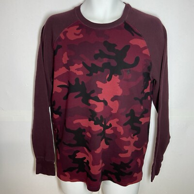 トップス Ralph Lauren camouflage thermal long T Polo Ralph Lauren Camo Thermal Shirt Red Maroon Waffle Long Sleeve