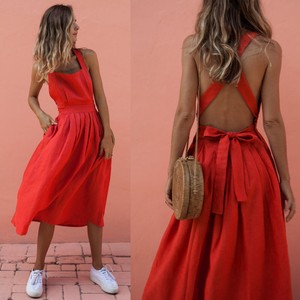 red sundress maxi