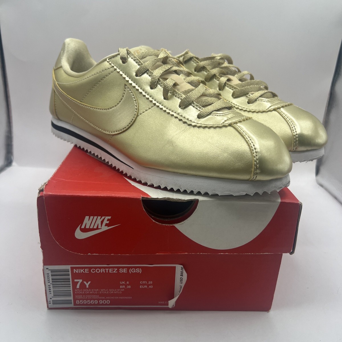 nike cortez metallic
