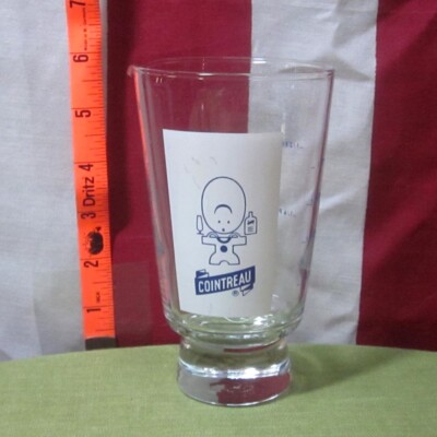 COINTREAU drink glass France orange-flavoured triple sec liqueur Clown logo