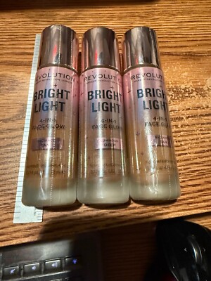 Revolution Bright Light 4-In-1 Face Glow (1) Luminous Deep & (2) 0.77 oz Makeup
