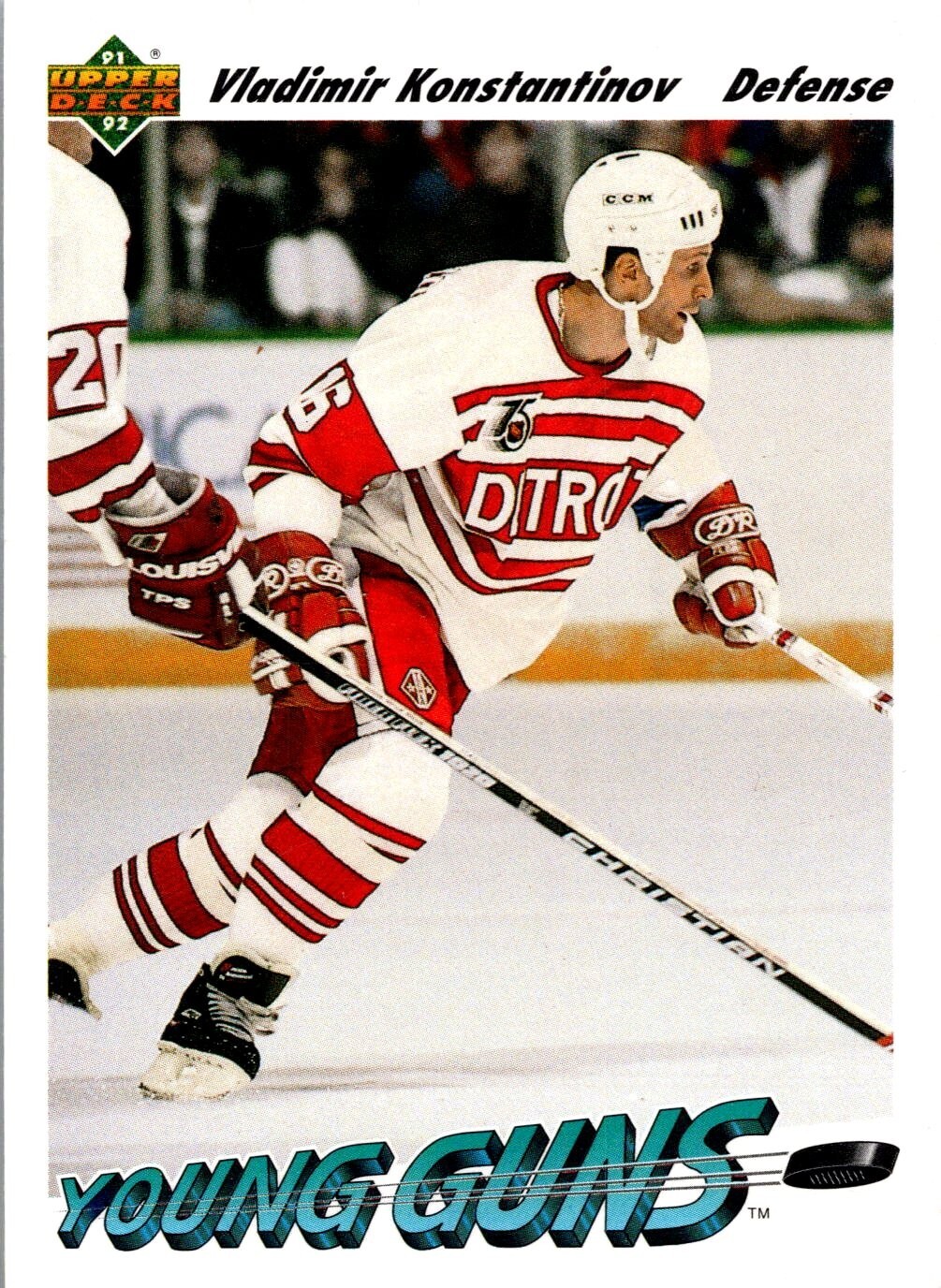 1991-92 Upper Deck Hockey - #594 Vladimir Konstantinov Young Guns