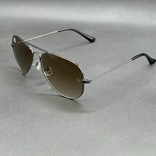 Gafas de sol Ray-Ban RB 3025 Aviator Gunmetal degradado 58-14 usadas