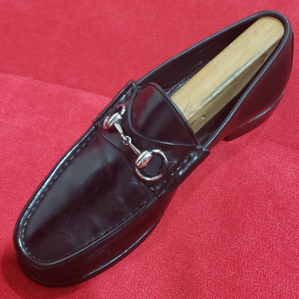 Gucci Mens Laredo Calfskin Mens Horsebit Without  Bit Loafers 7D Gucci Calfskin Hebron Horse Bit Loafer Moccasins in Black  main image 2