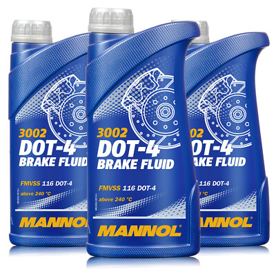 MANNOL Brake Fluid DOT-4   3 Liter Bremsflüssigkeit