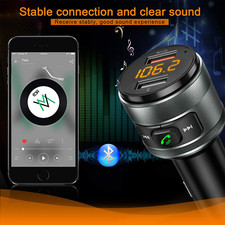 Bluetooth 5.0 FM Transmitter for Car 3.0 Wireless Support Charging FM Radio Adap