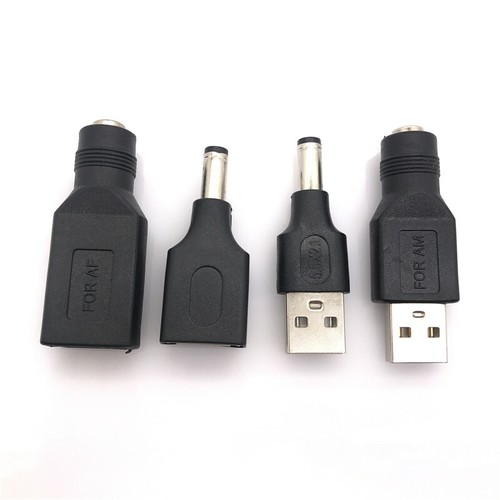 USB To 5.5mm x 2.1mm Male Female DC Power Converter Charger Adapter Connector - Picture 2 of 6
