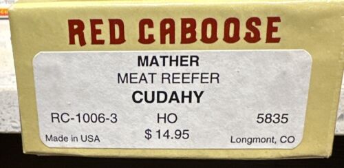 Red Caboose Kit HO  RC-1006-3 Meat Reefer CUDAHY 5835 NIB - Afbeelding 1 van 4