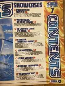 1994 SEGA Magazine #7 JULY Ecco 2; Micro Machines; First For Saturn VGC