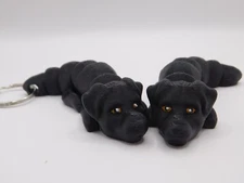 Labrador Retriever Lab Flexi Fidget Bed, Keychain, House Options Made in USA