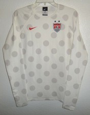 NEW WOMENS M NIKE TEAM ISSUED TEAM USA US NATIONAL SOCCER JERSEY SHIRT USA MADE