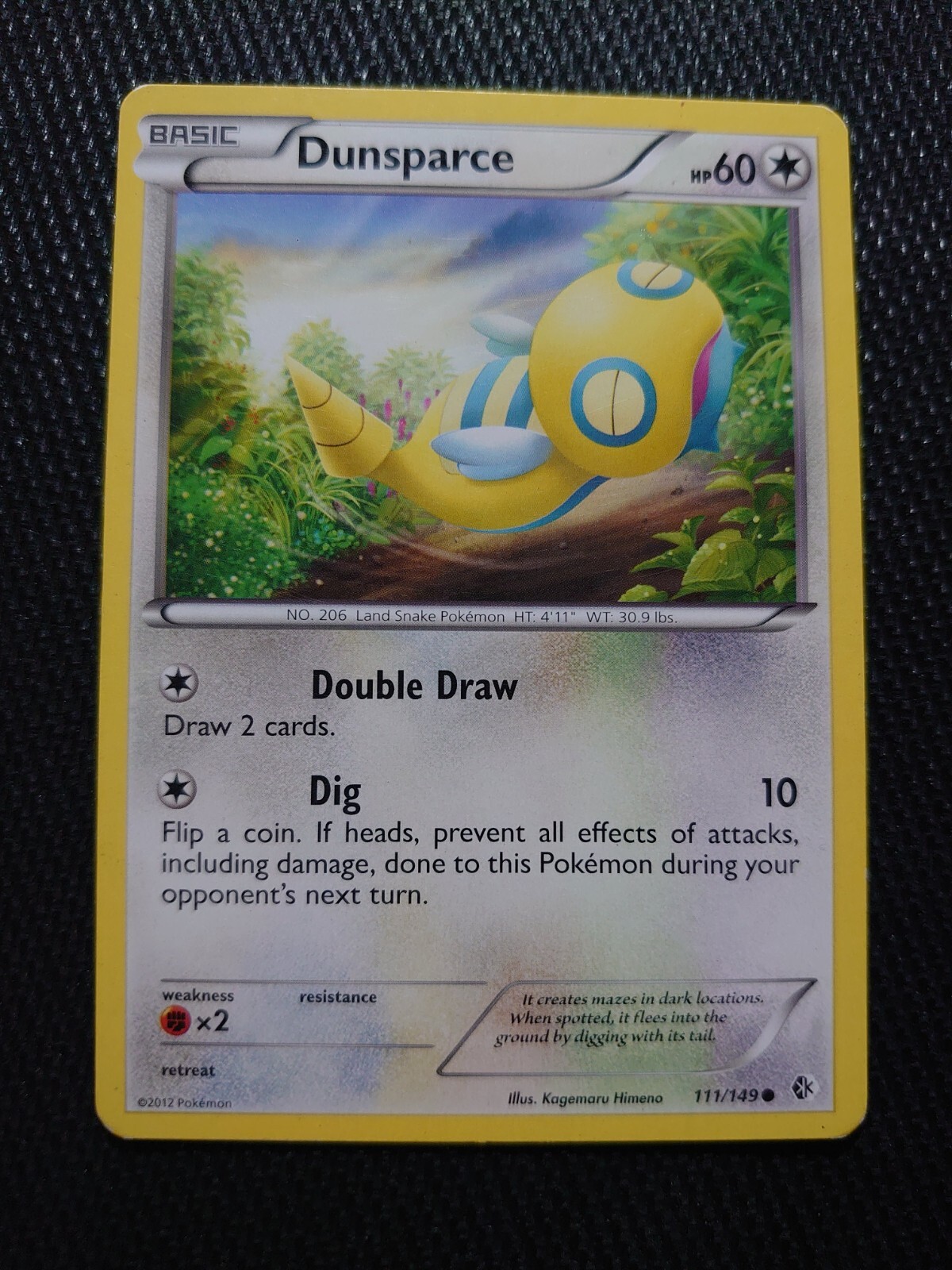Pokémon TCG Dunsparce Boundaries Crossed 111/149 Regular Common