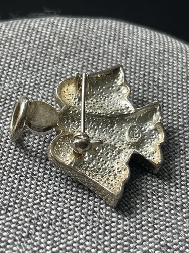 Broche Ángel de la Guarda Corazón Vintage Esmalte Tono Plata Halo Retro Prendedor Religioso - Imagen 5 de 6