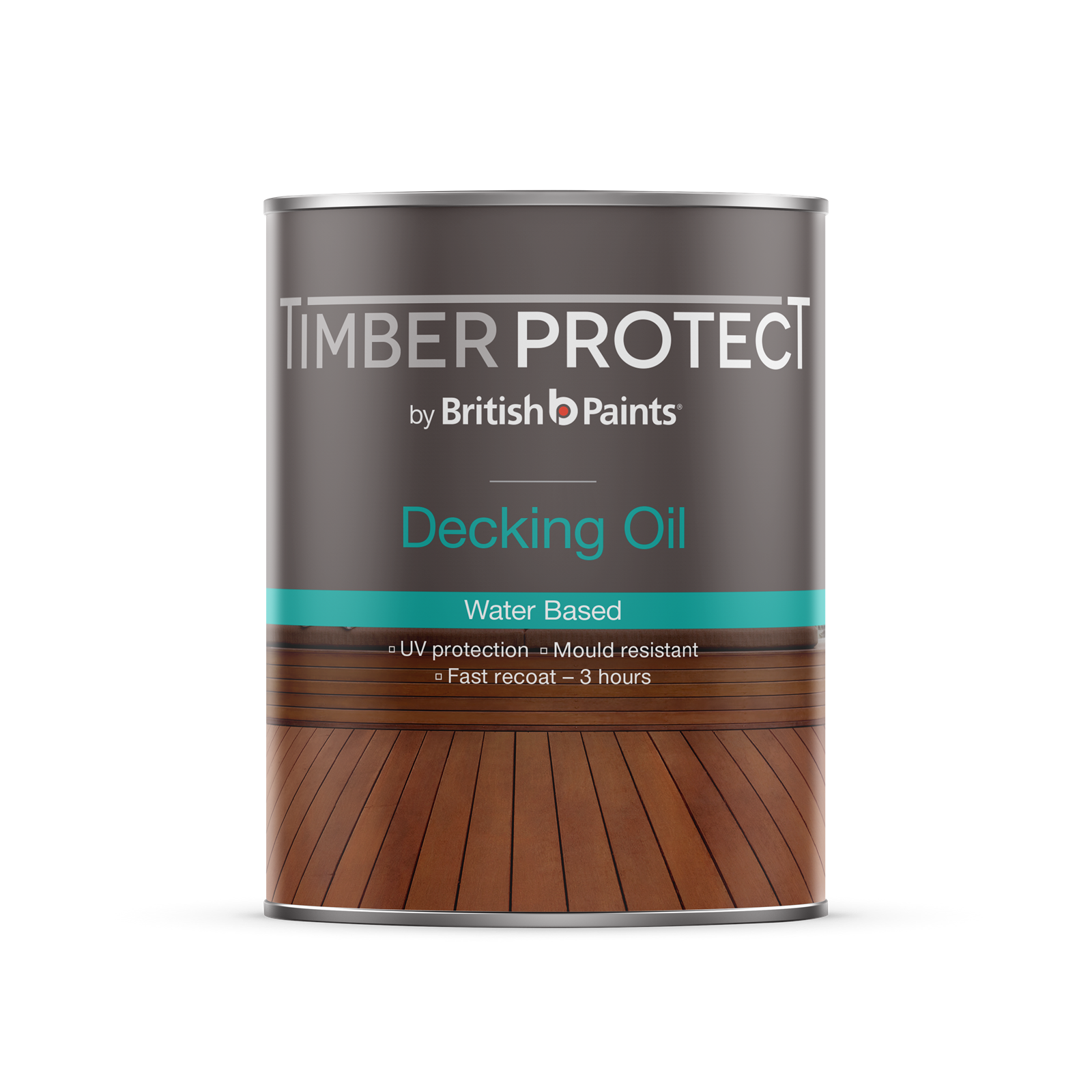 British Paints TIMBER PROTECT EXTERIOR DECKING OIL Water Based NATURAL