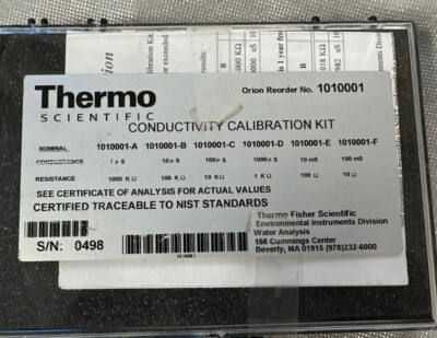 Thermo Conductivity Calibration Kit 1010001- A B C D E F